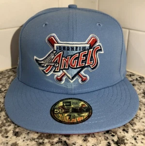 Anaheim Angels New Era 40th Anniversary Sky Red 59FIFTY Fitted Cap Size 7 3/8 - Picture 1 of 5