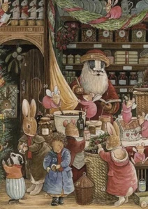 Christmas Advent Calendar Traditional Santa Workshop – A4 Xmas Vintage Style - Picture 1 of 2
