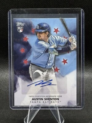 2024 Topps Update Austin Shenton Baseball Stars Auto Red /25 - Image 1 of 2