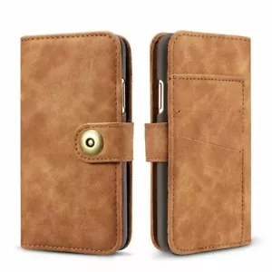 Premium Vintage Leather Card Wallet Case Cover For Apple iPhone 11 Pro MAX XS XR - Picture 1 of 17