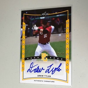  F54947 2014 Leaf Perfect Game Showcase Auto Gold /50 DREW TYLER