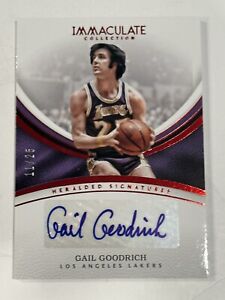 2016-17 Panini Immaculate Heralded Signatures Gail Goodrich Red auto /25 #HS-GGR
