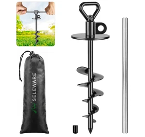 Dog Tie Out Stake Outdoor Anti-Rust Ground Anchor for Large Dogs up to 220 lb... - Picture 1 of 12