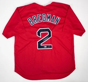Alex Bregman Signed Autographed Red Sox Custom Jersey (Beckett Certified) - Picture 1 of 3
