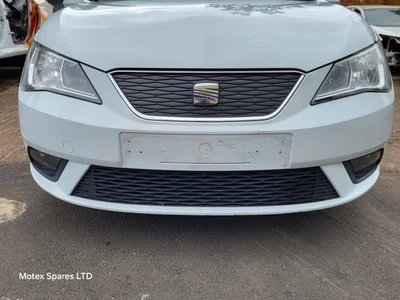 Seat Ibiza MK4 Front Bumper Complete White S9R 2012 - 2017 6J0807217AT Facelift - Image 1 of 4