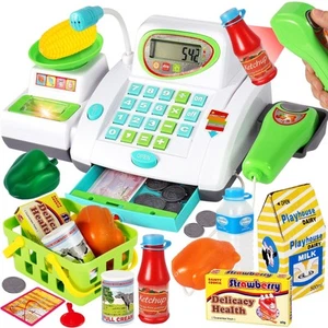 Kids Toy Cash Register with Scanner and Microphone, Pretend Play Money Electr... - Picture 1 of 6