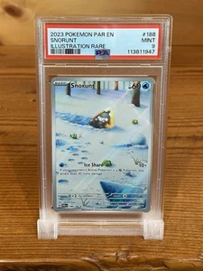 SNORUNT  2023 POKEMON PAR EN-PARADOX RIFT ILLUSTRATION RARE #188 PSA 9 Mint - Picture 1 of 4