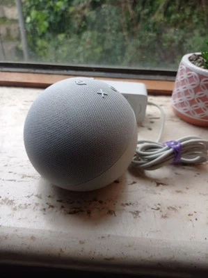 Alexa Echo Dot Con Orologio Bianco Ghiaccio 4 Gen - Spedizione 24H  - Immagine 1 di 2