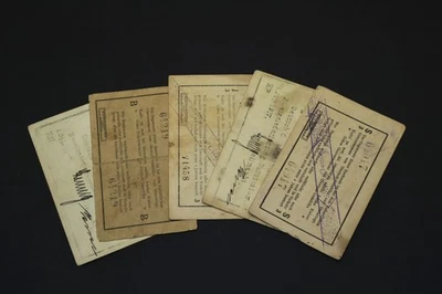 WWI. Lot of German Colonial Ostafrika 1 Rupie Denominations. Set of 5 notes - Image 1 of 4