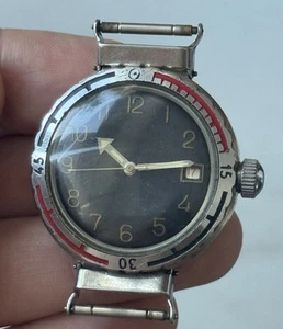 VOSTOK 18 gioielli anfibio NVCh-20/Wostok Amphibia 2209 Ushastaya anni 70 URSS - Foto 1 di 10
