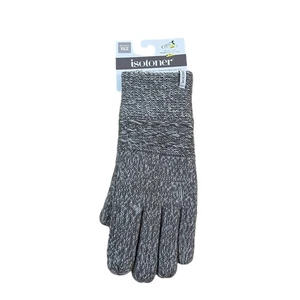 Isotoner Women's SmartDri & SmartTouch Gloves Heather Grey One Size NWT - Picture 1 of 4
