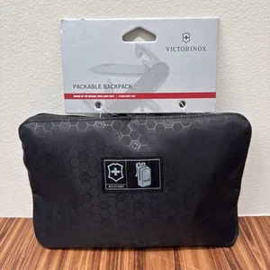 Victorinox Packable Backpack 4.0 Black 18x10x5.5 Travel Hiking Camping Brand New - Picture 1 of 6