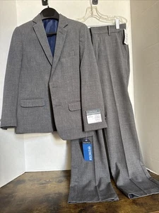 Nautica Big Boys Size 10/12 Two Piece Suite Charcoal Heather NWT Style New - Picture 1 of 9