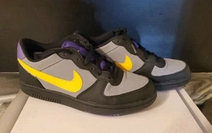 Nike Women's Yellow and Purple Trainers size 8.5 - Picture 1 of 8