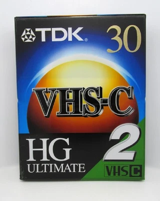 LOTE DE 2 📼TDK VHS-C Videocámara Cassette Cintas HG Ultimate TC-30HG 📼Nuevo Sellado📼 Foto 1 de 4