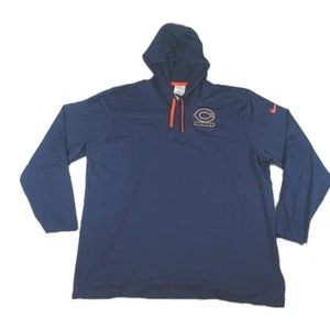 Chicago Bears Nike Dri Fit Sideline Pop Performance Pullover Hoodie Men's XXL - Picture 1 of 12