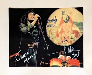 FOTO FIRMADA BOB MARLEY WILERS 8x10 Aston Barrett AL ANDERSON Junior Marvin Certificado de Autenticidad - Imagen 1 de 8