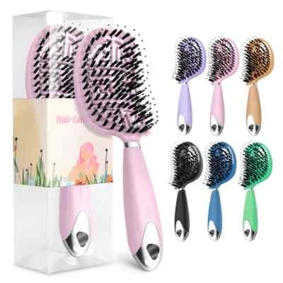 Brush Boar Bristle Hair Brush Comb Scalp Massage Hair Brush Hair Styling Brush - Image 1 of 4