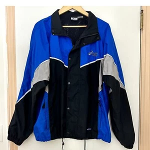 Asics Vintage Men's Windbreaker Running Jacket Sz L - Picture 1 of 6