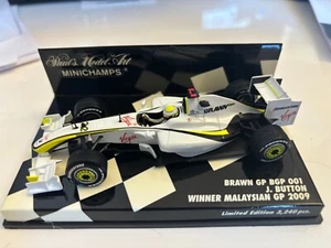 1/43 Minichamps Brawn BGP 001 "Winner Malaysian GP 2009" Jenson Button - Picture 1 of 2