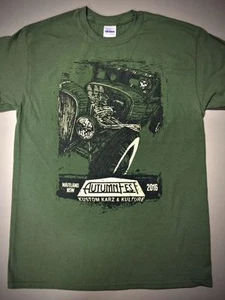 Autumnfest Kustom Kulture Festival Guys T-SHIRT - Rockabilly  Pin-up Hot Rod G - Imagen 1 de 2