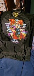 Marvel Thor Mjolnir Raglan Shirt Medium schwarz/grau - Bild 1 von 1