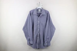 Vintage Brooks Brothers Herren 17 35 Regent Bügelfrei Supima Baumwolle Knopf Hemd - Bild 1 von 2