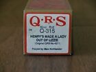 RE-CUT QRS 4211 "HENRY'S MADE A LADY OUT OF LIZZIE" MAX KORTLANDER PLAYER PIANO