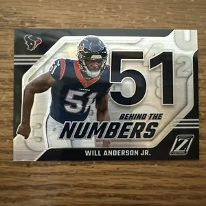 2023 Panini Zenith - Behind The Numbers #28 Will Anderson (RC) - Picture 1 of 4