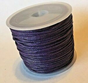 1mm Waxed Cotton Cord Beading String Cording Jewelry Macrame Bundle 50ft