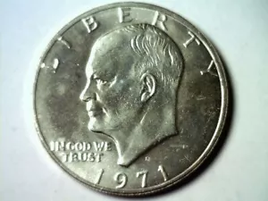 1971-S Eisenhower Ike 40 % dólar de plata a elección sin circular/gema sin circular - Imagen 1 de 2