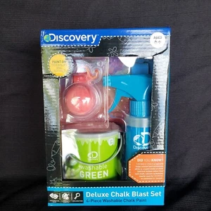 Discovery Kids Deluxe Chalk Blast Set - 4-Piece Washable Chalk Paint party - Picture 1 of 4