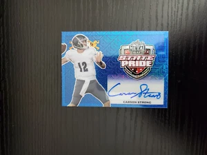 Carson Strong - 2022 Leaf Metal Autograph State Pride RC - BLUE MOJO AUTO #8/15 - Picture 1 of 2