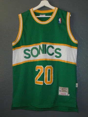 GARY PAYTON Throwback Jersey Seattle Super Sonics Mitchell & Ness 1994 NEW Md Cover