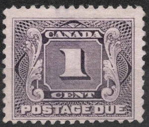 SGD1 Sn: #J1 1906 1c franqueo de Canadá sellos adeudados 1906, usados - Imagen 1 de 2