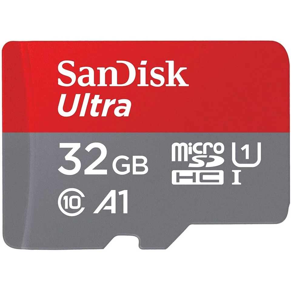 32GB SanDisk Ultra MicroSDHC 120MB/s +Adapter Speicherkarte - Bild 1 von 1