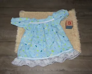 Vestiti per bambola fatti a mano per bambole toppa cavolo 16" - 18" - camicia da notte lunga "123's" - Foto 1 di 4