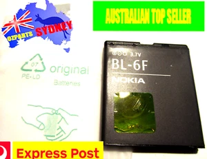 ORIGINAL NOKIA BL-6F, BL 6F, Li-ion BATTERY N95, 8GB, 8G, N78, N7,9 6788, 6788i - Afbeelding 1 van 7