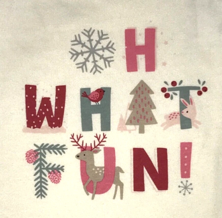 NAVIDAD INVIERNO BEBÉ 12M MONOPIEZA LS GRÁFICO BODY GARANNIMALES NUEVO Foto 1 de 4