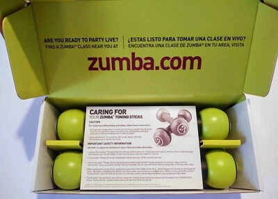 Zumba 1 pound Toning Exercise Sticks In Original Box Excellent Condition  - Image 1 of 4