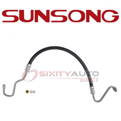 Sunsong Power Steering Pressure Line Hose for 1992-1993 Dodge D250 - aw - Image 1 of 4
