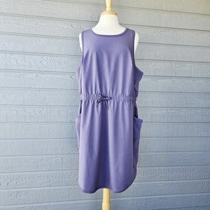 Tek Gear Size 1X Activewear Lavender Lightweight Dress Cinched Waist Pockets - Picture 1 of 7