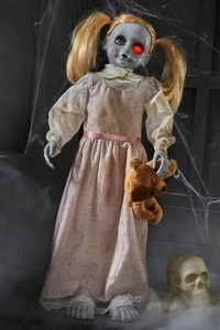 Halloween Classics Animated Scary LED Creepy Haunted Doll 3ft Home Accents Depot - Bild 1 von 3