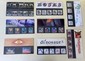 GB 1991 PRESENTATION PACKS COLLECTION OF 8 PACKS COMMEMORATIVE STAMPS MINT SETS - Picture 1 of 1