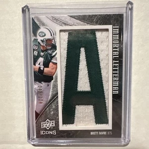 2008 Upper Deck Icons Brett Favre /124 IMMORTAL LETTERMAN "A" BF1 - Picture 1 of 3