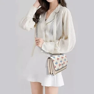 Coach CT831 Mini Klare Crossbody Bag With Floral Print Leather Chalk Multi - Bild 1 von 9