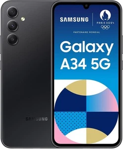 Samsung Galaxy A34 5G Smartphone 6.5" 128GB 6GB RAM Unlocked Graphite - Picture 1 of 9