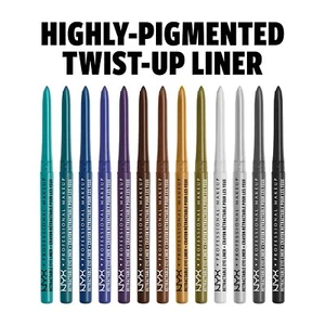 PROFESSIONAL MAKEUP Mechanical Eyeliner Pencil Retractable Smudge Proof & Smooth - Picture 1 of 25