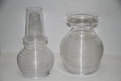 Juego de 2 jarrones apilables de vidrio transparente colección Ikea PS 2012 de Ehlén Johansson Foto 1 de 4