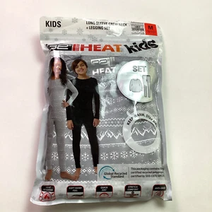 32 Degrees Heat Kids Long Sleeve Crew Neck & Legging Set, Gray, Size: Med 8/10 - Picture 1 of 8